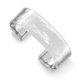 thumbnail image 1 of 14k White Gold 19mm Hammered Cuff Bangle Bracelet, 1 of 6