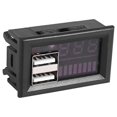 thumbnail image 2 of 12V Digital Voltmeter Voltage Battery Panel Meter for Car Motorcycle USB 5V 2A Output, 2 of 5