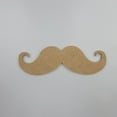thumbnail image 1 of 8"Mustache, Unfinished Wood Art Shape by Wooden Craft Cutouts, 1-4 Thickness, 1 of 2