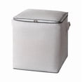 thumbnail image 2 of Usloyux Foldable Non-Woven Fish Bones Patterns Storage Bag, Portable Organizer Tote Bag With Handle, Household Closet Bedroom Laundry Container, Collapsible Storage Bins for Home Organization Travel, 2 of 6