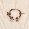 thumbnail image 6 of 2 Pack Vintage Brooch Cloak Pin, Penannular Brooch Cloak Clasp Scarf(Copper), 6 of 6