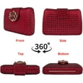 thumbnail image 2 of Sparkly Rhinestone Unique Evening Bag Women Floral Clutch Handbag Shoulder Bags, 2 of 6