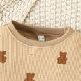 thumbnail image 4 of Odeerbi 6M-2Y Toddler Boys Girls Cotton Outfits Bear Print Long Sleeve Sweatshirt Jogger Pants Two-piece Set Casual Loungewear Toddler Boys Girls Clothes, 4 of 8