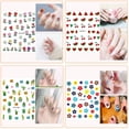 thumbnail image 3 of Nail Stickers for Women and Little Girls - 12 Sheets 3D Self-Adhesive DIY Nail Art Decoration Set Including Flowers Leaves Animals Plants Fruits Nail Decals for Woman Kids Girls SF1, 3 of 3