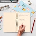 thumbnail image 4 of FORMRS 1-Subject Spiral Notebook 8" x 5" College Ruled 60 Refillable Sheet A5 Hard Cover, 2 Pack, Cute Rabbits, 4 of 7