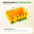 thumbnail image 3 of Caja de conexiones resistente a la intemperie SockitBox Medium Orange, 3 of 8