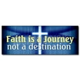 thumbnail image 1 of 48" FAITH IS A JOURNEY NOT A DESTINATION DECAL sticker religion bible god, 1 of 1