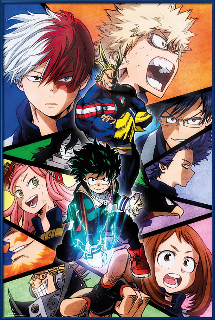 POSTER STOP ONLINE My Hero Academia - Manga Anime TV Show Poster (Cobalt  Blast Group) (Size 24 x 36)