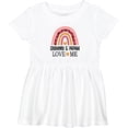 thumbnail image 3 of Inktastic Grammy and Papaw Love Me Girls Granddaughter Girls Baby Dress, 3 of 5