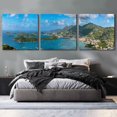 thumbnail image 6 of Epic Art 'Saint Thomas US Virgin Islands' by Epic Portfolio, Acrylic Glass Wall Art 3 Piece, 108" x 36", 6 of 8