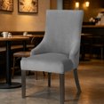 thumbnail image 5 of SUYOLL Elastic Stretch Velvet Dining Chair Slipcover Removable Washable Wingback Chair Protector Cover Easy To Clean, 5 of 5