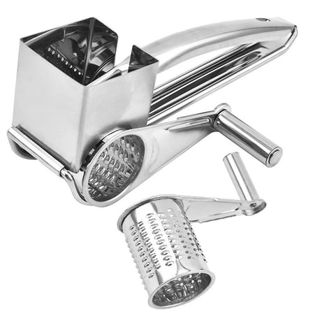 Stainless steel rotary hand cranked cheese grater multifunctional grater kitchen cutting tool household cheese grater