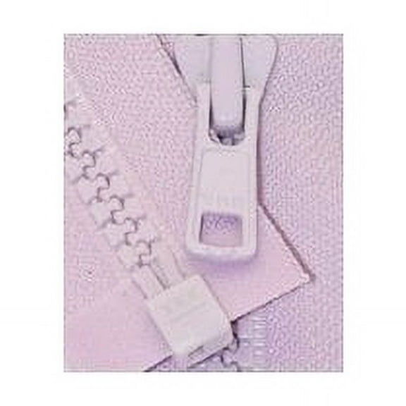 YKK - Vislon Jacket Zipper Reversible Slide YKK #5 Molded Plastic Separating End - White Custom Length (30 Inches)