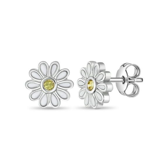 The Perfect Daisy Kids / Teen Earrings - Sterling Silver