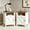 A-White1, variant on EVOKEDEN Farmhouse Nightstands Set of 2, Rustic Vintage Side End Table w/ Storage & Barn Door for Bedroom Living Room, White