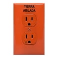 thumbnail image 1 of Contacto Tierra Leviton Naranja 125V 15A, 1 of 3