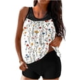 thumbnail image 2 of POROPL Womens Swimsuits Tankini Tops with High Waisted Bottoms Floral Print Modest Bathing Suits, 2 of 4