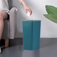 thumbnail image 2 of Kitchen Trash Can, Step-On Garbage Can with Lid, Tall Kitchen & Bathroom Trash Can, Small Office Waste Bin, Green - Xuniizn, 2 of 7