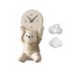 thumbnail image 2 of Figura de oso Adorable, reloj de pared, escultura artística de pared para sala de estar, artesanías decorativas resistentes al desgaste, decoración , marrón BLESIY Reloj de pared, 2 of 8