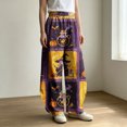thumbnail image 2 of Bovemsi Hiking Pants Women Wide Leg Barrel Baggy Trousers, Elastic High Waist Casual Pants With Pockets Fashion Outfits Clothes XXL Purple, 2 of 4