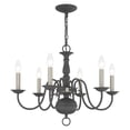 thumbnail image 5 of Livex Lighting - Williamsburgh - 6 Light Chandelier in Traditional Style - 24, 5 of 12