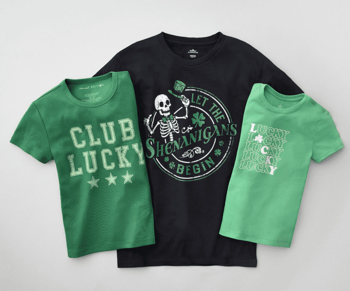 St. Patrick's Day Men's Graphic Tee Shenanigans from Way to Celebrate, Sizes XS-5XL