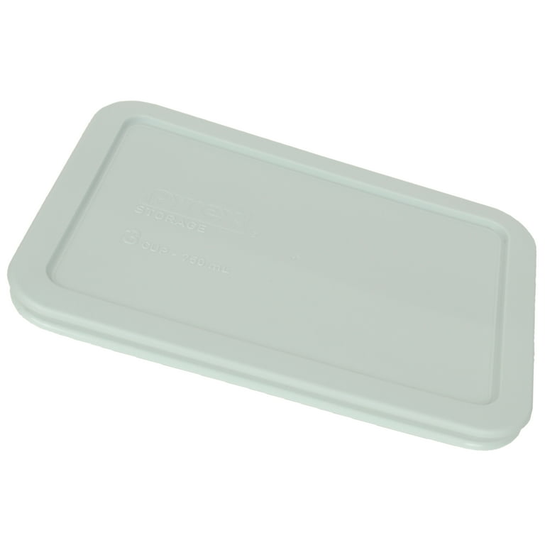 Pyrex (1) 7210 3-cup Glass Dish & (1) 7210-PC Green Edamame Lid