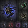 thumbnail image 4 of Reloj de Pared Advancent Silencioso Negro Disco Retro con Luces Type2 NO2, 4 of 6