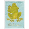 thumbnail image 1 of Carolines Treasures BB8564CHF Frog Welcome Flag Canvas House Size, 1 of 4