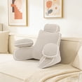 thumbnail image 4 of Almohada lumbar ergonómica para cama: cojín suave y transpirable para el apoyo de la espalda, ideal para sentarse, leer o ver la televisión. Cabecero ortopédico con núcleo extraíble para usar en el d, 4 of 6