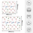 thumbnail image 2 of Ryvnso Christmas Xmas Whales Dish Drying Mat for Kitchen Countertop 18x24 Large Dish Pad Drainer Rack Dish Sink Mats, 2 of 7