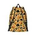 thumbnail image 3 of Balery Sunflowers 1 Vintage Canvas Backpack for Men and Women - Large Capacity, Durable Travel Laptop Bag for School, Work, Hiking, and Outdoor Activities-Small, 3 of 7
