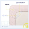thumbnail image 2 of Sweet Home Collection California King Sheet Sets, Classic 1800 Series Deep Pocket 4 Piece, Luxury Soft Microfiber Bed Sheet Sets, Pale Pink, 2 of 6