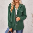 thumbnail image 5 of Lilgiuy Women Spring And Autumn Coats Warm Solid Long Sleeve Outerwear(Green,8) Winter Fashion 2022, 5 of 5