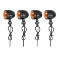 thumbnail image 1 of 4Pcs Black Motorcycle Turn Signal Indicator Lights for Honda Fatboy Chopper B Series Moto Blinker Light, 1 of 5