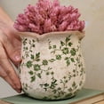 thumbnail image 5 of Vintage Ceramic 6.11'' Plant Pots, Decorative Vase for Indoor Garden, Room & Home Decor, Sage Beige, 5 of 15