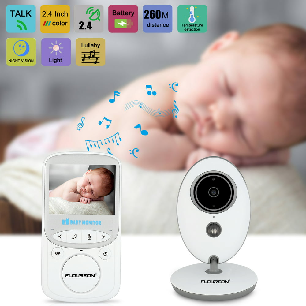 Wireless Video Baby Monitor Night Vision Camera & Two Way Audio System & Temperature Monitoring