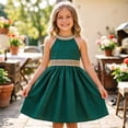 thumbnail image 2 of RMGVDSD Flower Girl Dresses Elegant Girls Dress With Lace Off Shoulder Birthday Party Gown Princess Dresses Summer Holiday Celebration 3-4 Years, 2 of 7