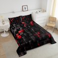 thumbnail image 4 of Erosebridal Geometric Square Comforter Sets Queen Size,Futuristic Cubes Bedding Queen Comforter Set,Stereoscopic Room Decorative,Reversible,3Pcs, 4 of 8