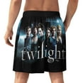 thumbnail image 3 of The Twilight Saga Men's Short Pajama Pants Soft Trendy Sleep Shorts Breathable Ice Silk Lounge Shorts 5XL, 3 of 8