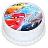 Cars Lightning McQueen Edible Cake Image Topper Personalized Picture 8 Inches Round
