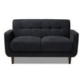 thumbnail image 2 of Baxton Studio Allister Dark Grey Fabric Upholstered Loveseat, 2 of 9