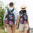 thumbnail image 6 of Balery Cat Icecream Vintage Canvas Backpack for Men and Women - Large Capacity, Durable Travel Laptop Bag for School, Work, Hiking, and Outdoor Activities, 6 of 7