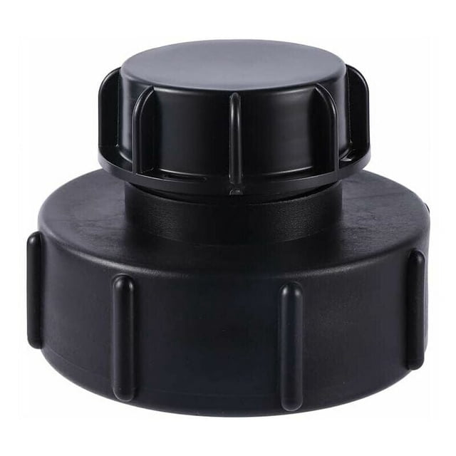 Adaptador IBC S100x8 a S60x6 Rosca gruesa reductora con tapa de tanque Adaptador de tanque IBC Adaptador de grifo Manguera de riego para tanque de agua de lluvia Válvula de barril