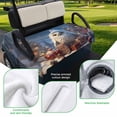 thumbnail image 5 of Golf Cart Seat Covers for 2 Seater, Christmas Owl Soft Microfiber Cart Seat Towel Blanket, Xmas Tree Blue Christmas Balls Absorbent Breathable Non Slip Bench Seats Protector for Golf Course 51"x31", 5 of 9