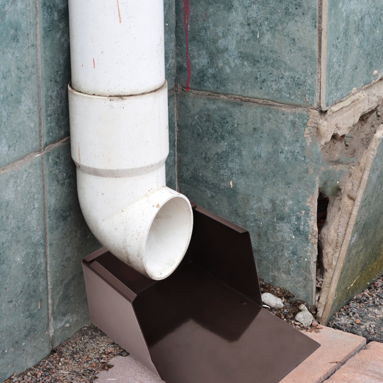 SEWCHICS Rainwater Tray Aluminium Alloy 1Pcs For Downspouts