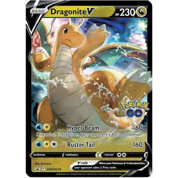 Pokemon Promo Promo Rare Holo Dragonite V SWSH235