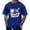 Blue, variant on Mens Tee Tops Graffiti Scary Face Print Tshirts Loose Fit Short Sleeve Streetwear Hop Casual Daily Party Graphic Tops