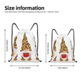 thumbnail image 2 of Bingfone Christmas Gnomes In Leopard Drawstrings Backpacks Bags for Men Women Gym Drawstrings Bag-Medium, 2 of 6