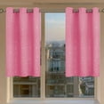 thumbnail image 5 of Beautynvta Short Curtains Half Window Curtains for Bedroom, Kitchen Window Curtains Over Sink, Energy Saving Blackout Drapes, 39.4''x51.2'', Pink, 5 of 6